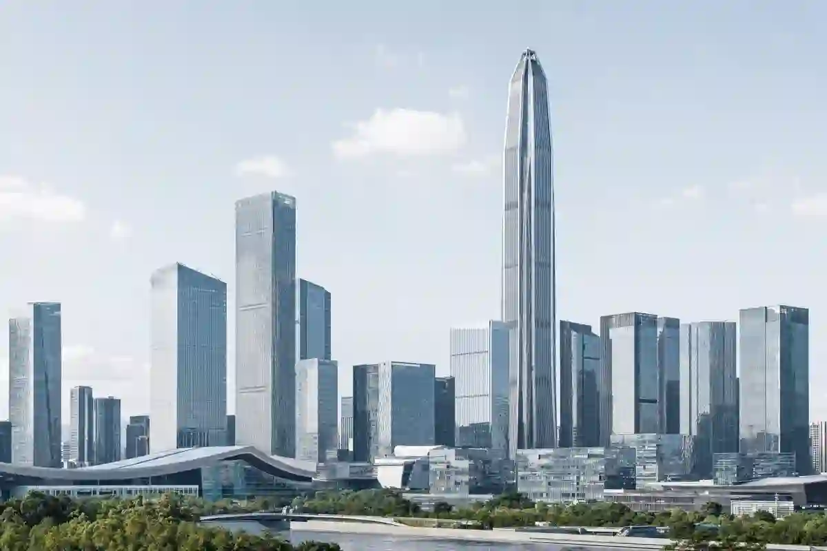 Shenzhen skyline representing our machinery sourcing office